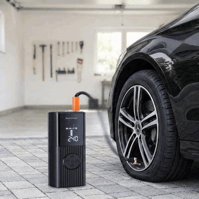 Compresor auto portabil digital NextWave®, baterie 7800 mAh reincarcabila, presiune 150 PSI, 4 moduri i — problemă și soluție