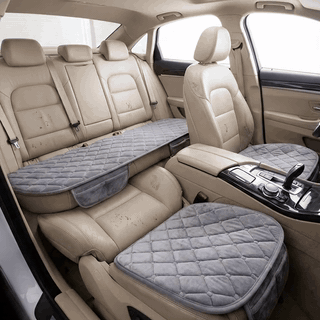 Set huse scaune auto NextWave®️, 3 piese pentru protectie si confort sporit, baza antialunecare si buzu — problemă și soluție
