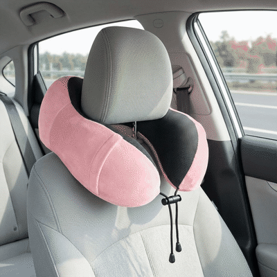 Pernă de călătorie pentru gât NextWave®️, suport cervical ergonomic în formă de U, șnur reglabil, husă — problemă și soluție