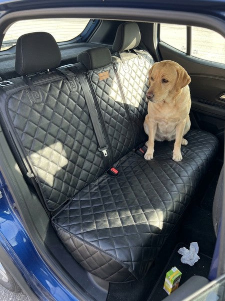 Husa scaune auto protectie si transport animale NextWave®️, universala, taxi, ride sharing, caini, pisici ofe — testimonial 1