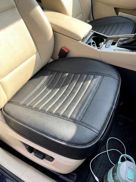 Husa scaun auto NextWave®️, universala, 53 x 53 cm, ofera protectie pentru sezut scaun fata, piele PU, anti-a — testimonial 1