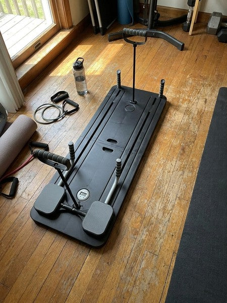 Aparat Pilates Reformer pliabil NextWave® – echipament de antrenament pentru acasa, ideal pentru incepatori s — testimonial 1