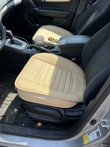 Husa scaun auto NextWave®️, universala, 53 x 53 cm, ofera protectie pentru sezut scaun fata, piele PU, anti-a — testimonial 1