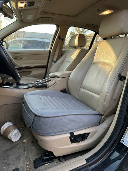 Husa scaun auto NextWave®️, universala, 53 x 53 cm, protectie pentru sezut scaun fata, piele PU, design elega — testimonial 2