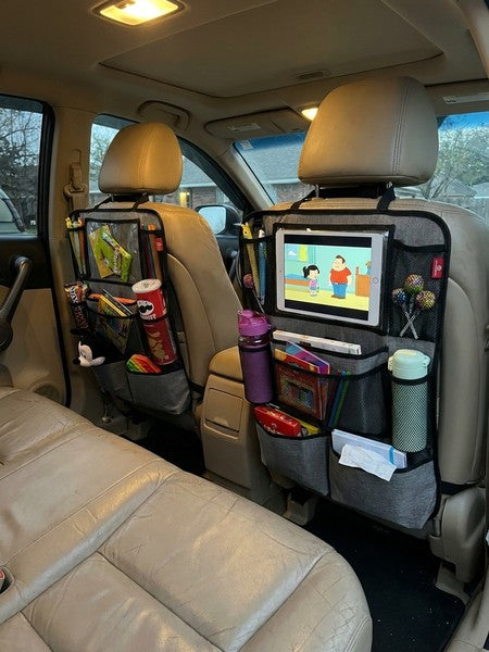 Huse Auto pentru spatarul scaunelor din fata NextWave®, Protectie spatar pentru masina, Organizator auto rezi — testimonial 2