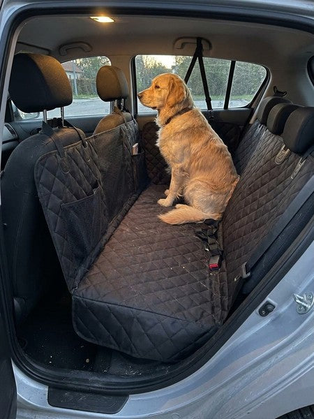 Husa scaune auto, protectie si transport animale extinsa NextWave®️, insertie 3 placi pentru caini, pisici de — testimonial 2