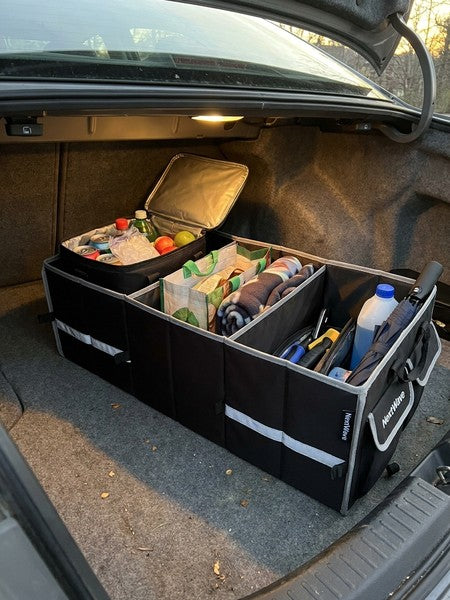 Organizator portbagaj auto cu Geanta Termica NextWave®️ si chingi de ancorare, Multifunctional, Pliabil, 6 co — testimonial 2