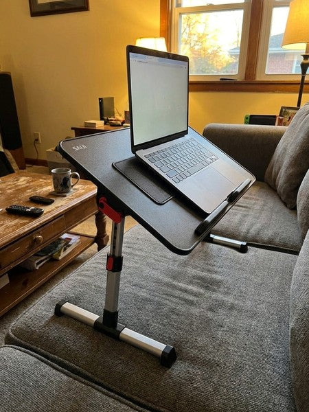 Masa Laptop Pliabila NextWave®, Ventilator Racire USB, Inclinare Ajustabila, Suport Reglabil pentru Pat si Ca — testimonial 2