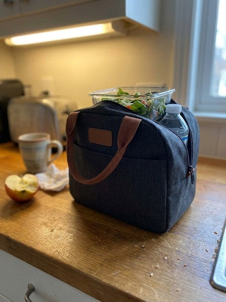 Geanta termoizolanta pranz NextWave, impermeabila, material Oxford, negru, 26×23×15 cm — testimonial 2