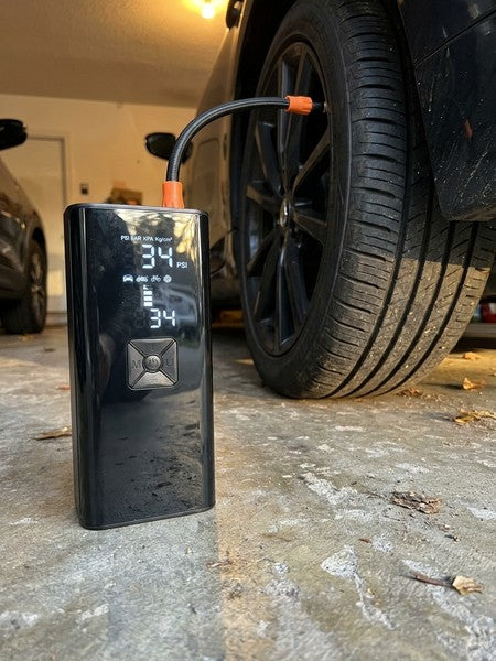 Compresor Auto Portabil Digital NextWave cu accumulator, baterie 6000mAh, pentru Anvelope Auto, Motociclete, — testimonial 2