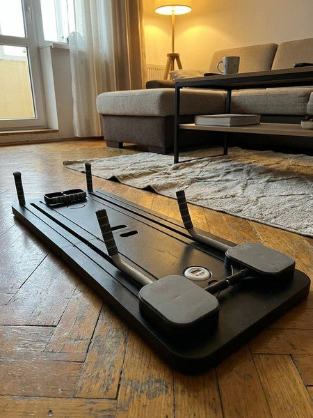 Aparat Pilates Reformer pliabil NextWave® – echipament de antrenament pentru acasa, ideal pentru incepatori s — testimonial 2
