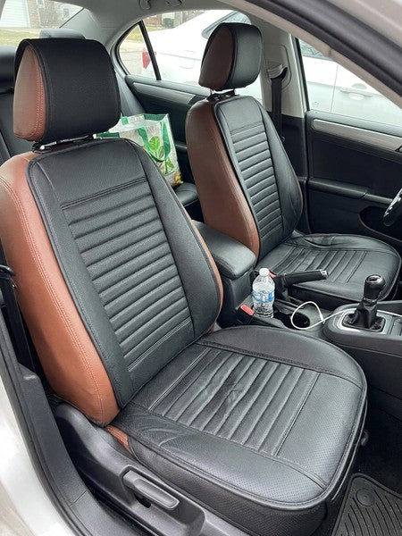 Set de 2 huse NextWave®️ pentru scaune auto, ofera protectie scaunelor din fata, universala, masina personala — testimonial 3