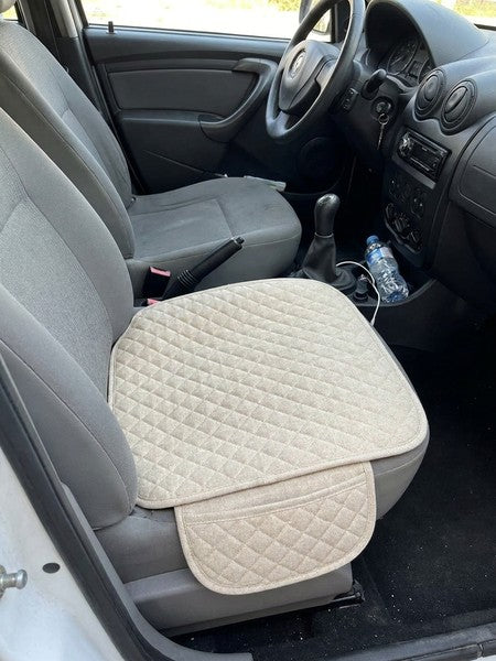 Husa scaun auto universala NextWave®️, ofera protectie pentru sezut scaun fata, design elegant cu buzunar pen — testimonial 3