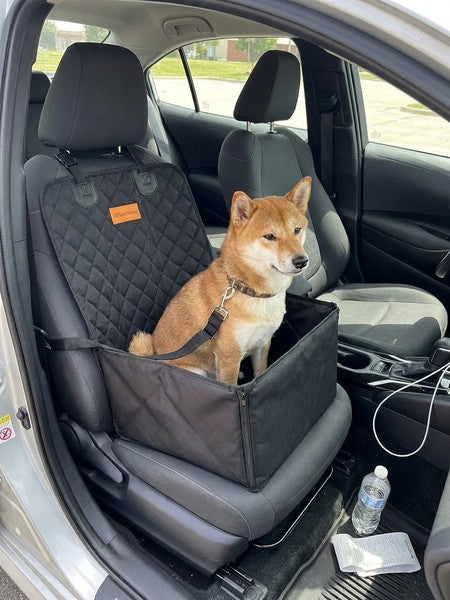 Husa scaun auto protectie si transport animale 2-1 NextWave®️, caini si pisici ofera protectie scaun fata, un — testimonial 3