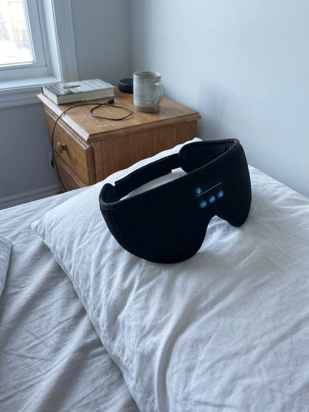 Masca de somn cu casti Bluetooth NextWave, design 3D, sunet stereo HD, negru, 24,9x10,7x3,4cm — testimonial 3