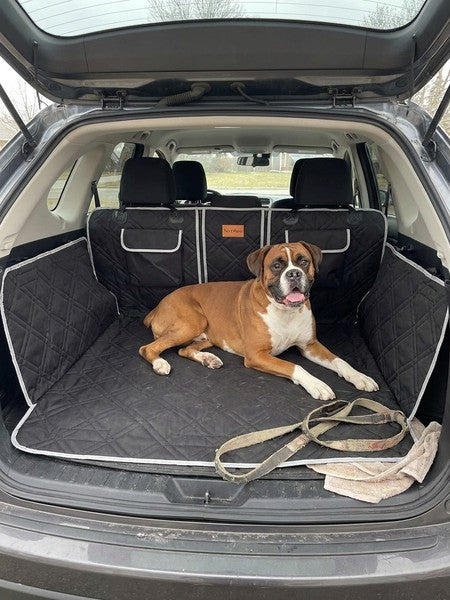 Husa auto portbagaj de protectie si transport animale NextWave®️, caini si pisici ofera protectie sporita, un — testimonial 3