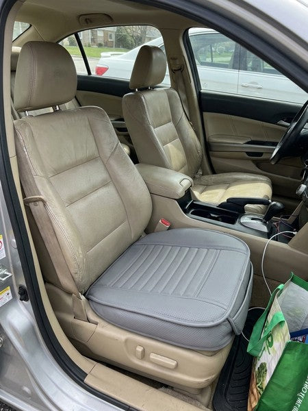 Husa scaun auto NextWave®️, universala, 53 x 53 cm, ofera protectie pentru sezut scaun fata, piele PU, anti-a — testimonial 3
