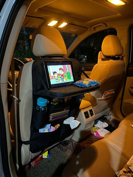 Husa spatar scaun auto NextWave®️, husa protectoare impermeabila pentru scaune, tava pliabila tip masa pentru — testimonial 4