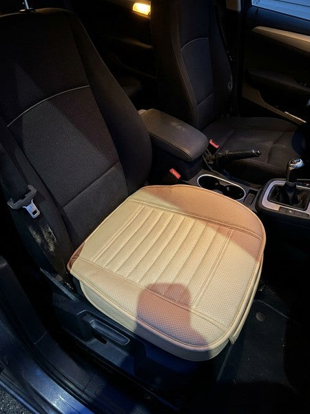 Husa scaun auto NextWave®️, universala, 53 x 53 cm, ofera protectie pentru sezut scaun fata, piele PU, anti-a — testimonial 4