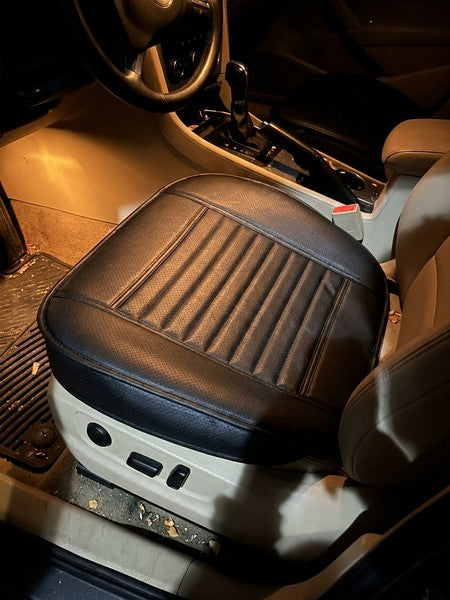 Husa scaun auto NextWave®️, universala, 53 x 53 cm, ofera protectie pentru sezut scaun fata, piele PU, anti-a — testimonial 4
