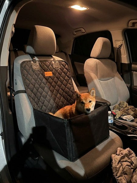 Husa scaun auto protectie si transport animale 2-1 NextWave®️, caini si pisici ofera protectie scaun fata, un — testimonial 4